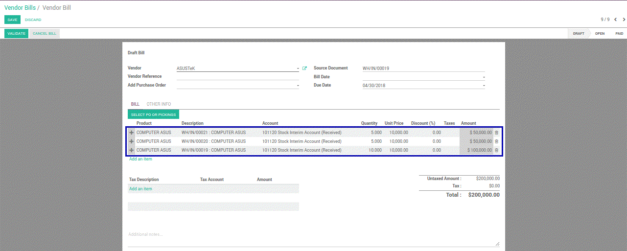 Odoo テキストと画像ブロック