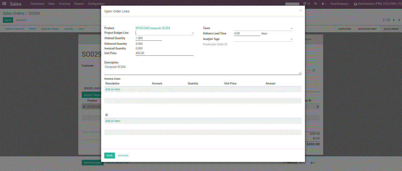 Bloc texte et image Odoo