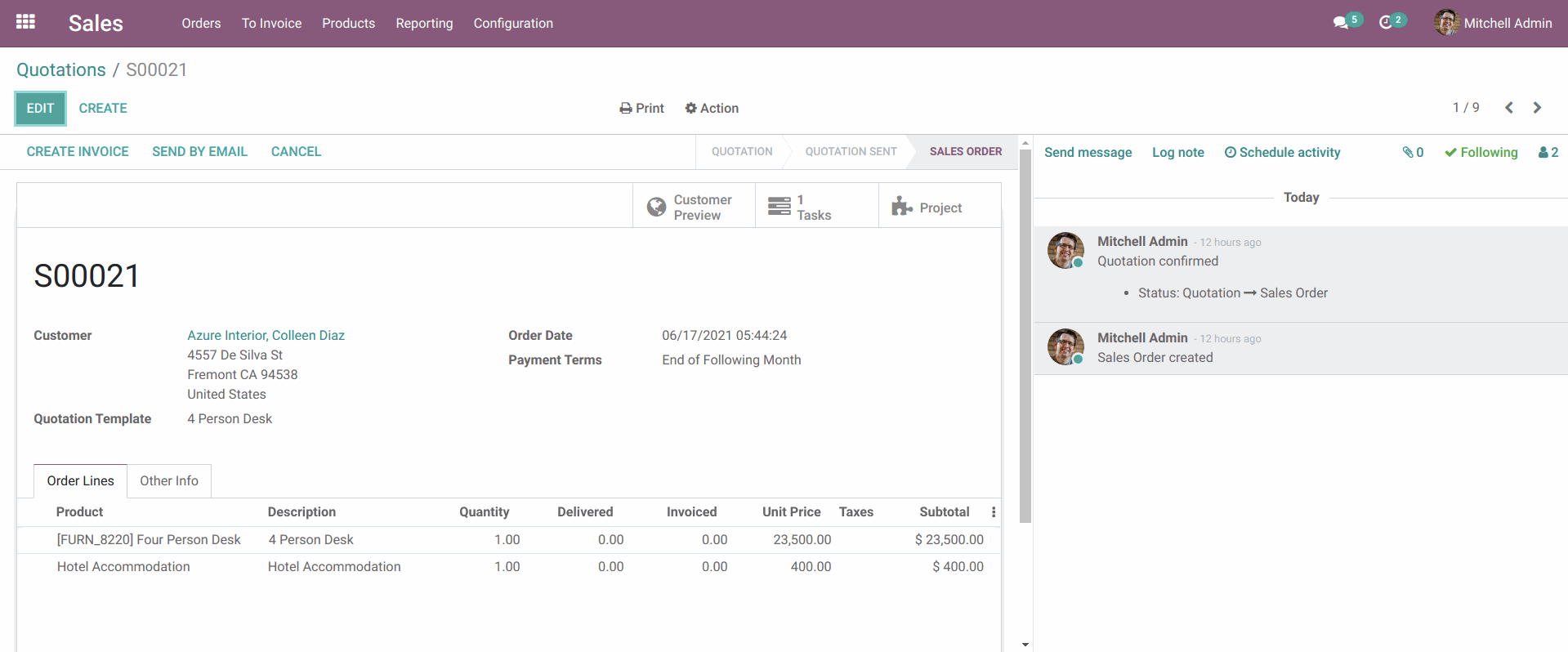 Odoo • Text and Image
